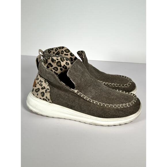 Hey Dude Women’s Slip-On Loafers Size 8 Gray Lightweight Flex & Fold - Picture 4 of 10